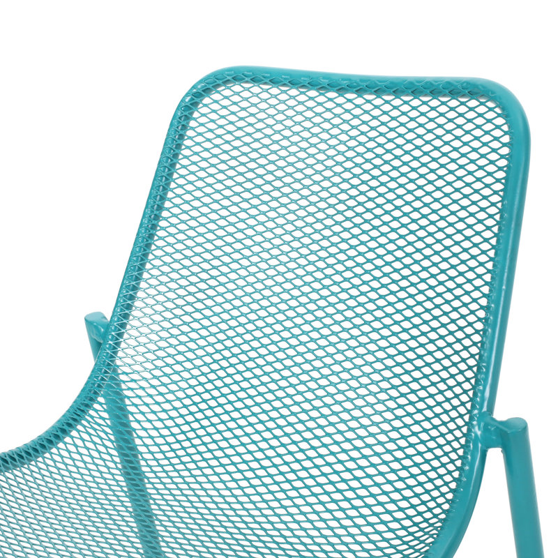 Chaises empilables, espace extérieur, l 26 po x P 22,26 po, chaises sarcelle à utiliser, stable, couleur