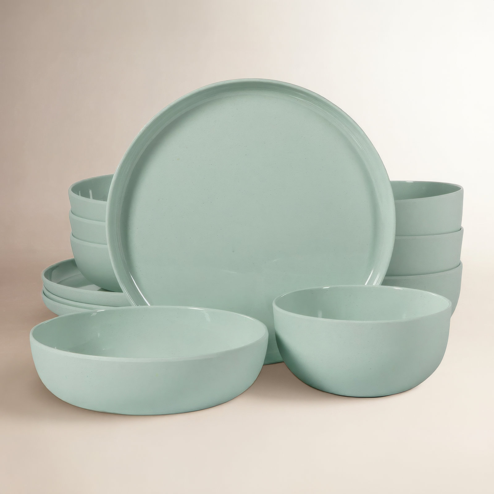 Candy Skies Dinnerware Set, Green