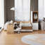 104.9" Multi-Functional Storage Bed Platform Bed with Desk & Wardrobe - Full Size-654255608
