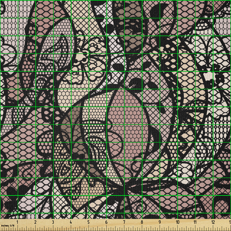 Devri Geometric Shapes and Floral Multi-Purpose Fabric