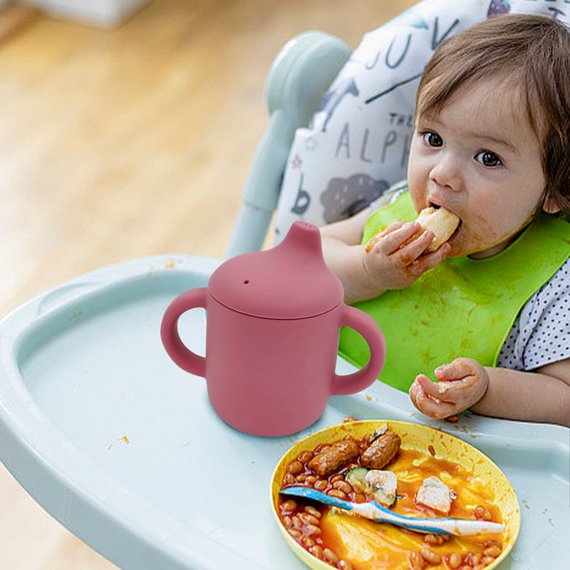 Tasse de collation en silicone avec gobelet pour enfant, Vin