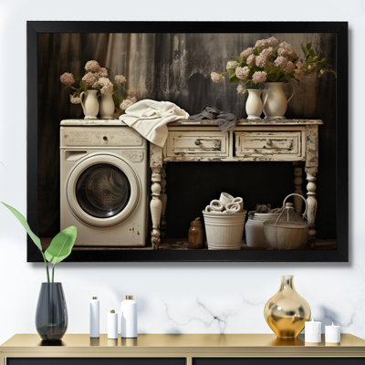 «Farmhouse Laundry Charm II», art mural