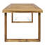 Table de salle à manger en bois 69 po Natural Natural Finish pour un festin mémorable avec une finition idéale