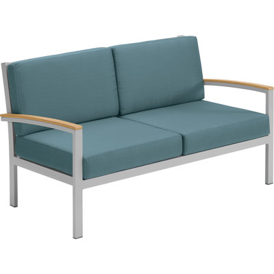 Travira 62.5" Wide Outdoor Loveseat with Cushion