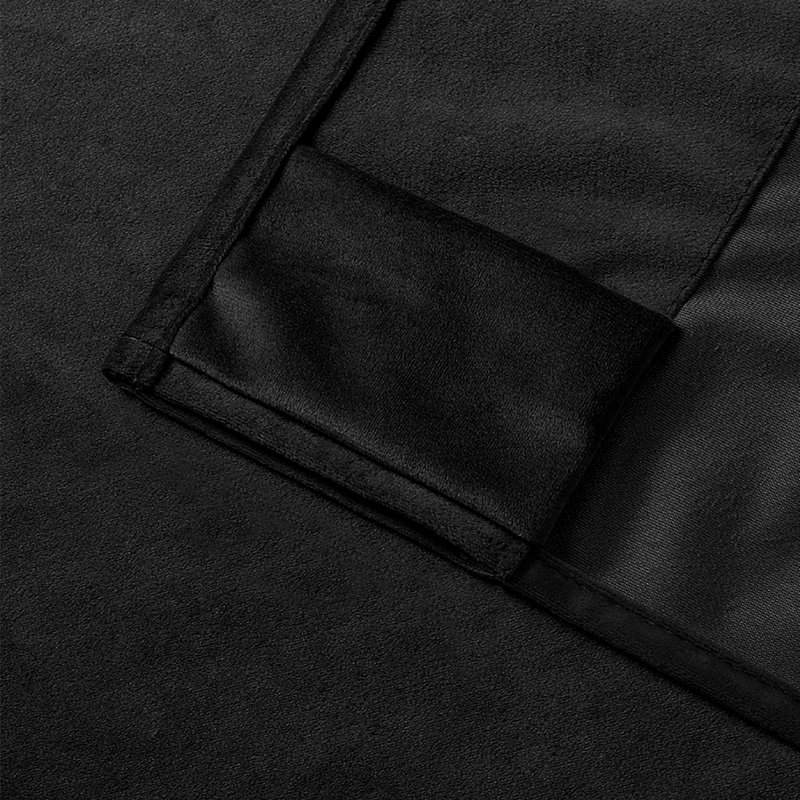 Ensemble de rideau obscurcissant 96 po, Noir