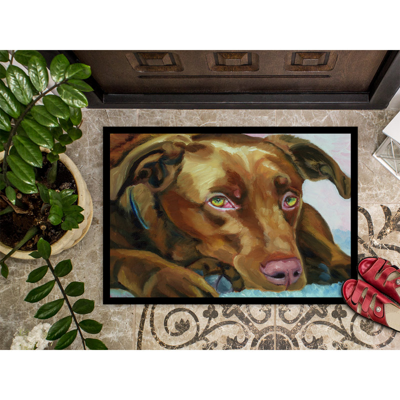 Paillasson d’extérieur antidérapant Whitinsville Labrador, Rectangle 2 pi x 3 pi