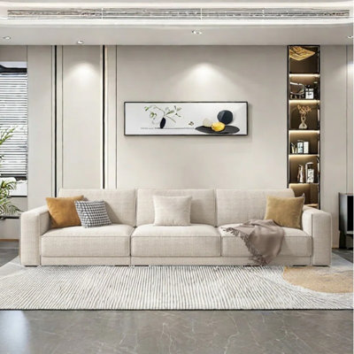 Simple modern cotton and linen sofa