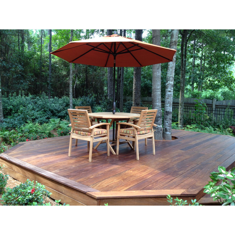 Kasandra Outdoor Teak Dining Armchair