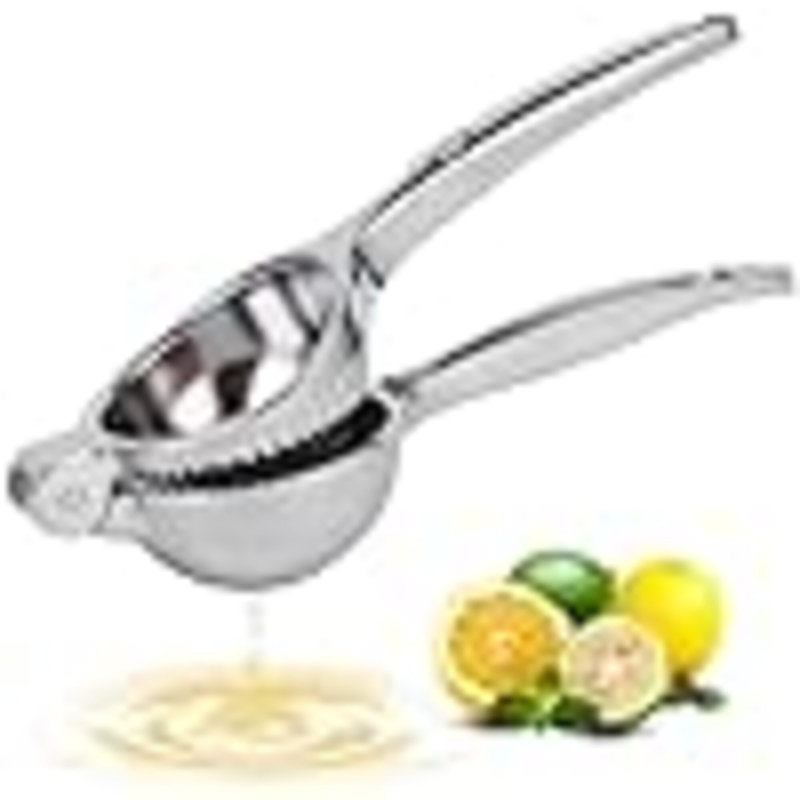 Presse-citron, presse-citron manuel en zinc robuste, presse-agrumes pressé à la main pressé à la main pour les accessoires de cuisine (argent)