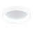 24" White Flush Mount Light for Living Room, Bedroom – Integrated LED with Dimmable Downlight – Modern Drum Design, Low-Profile for 8-10’ Ceilings-28304808-28304811