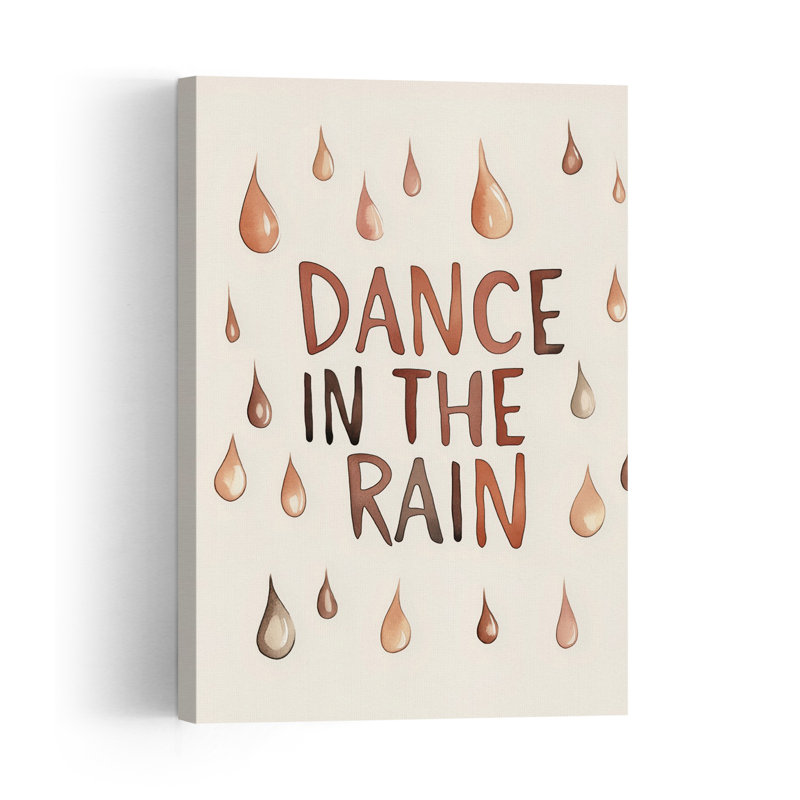 Joie des jours de pluie - Paysage abstrait contemporain - Affiche murale nature, H 24 po x l 16 po