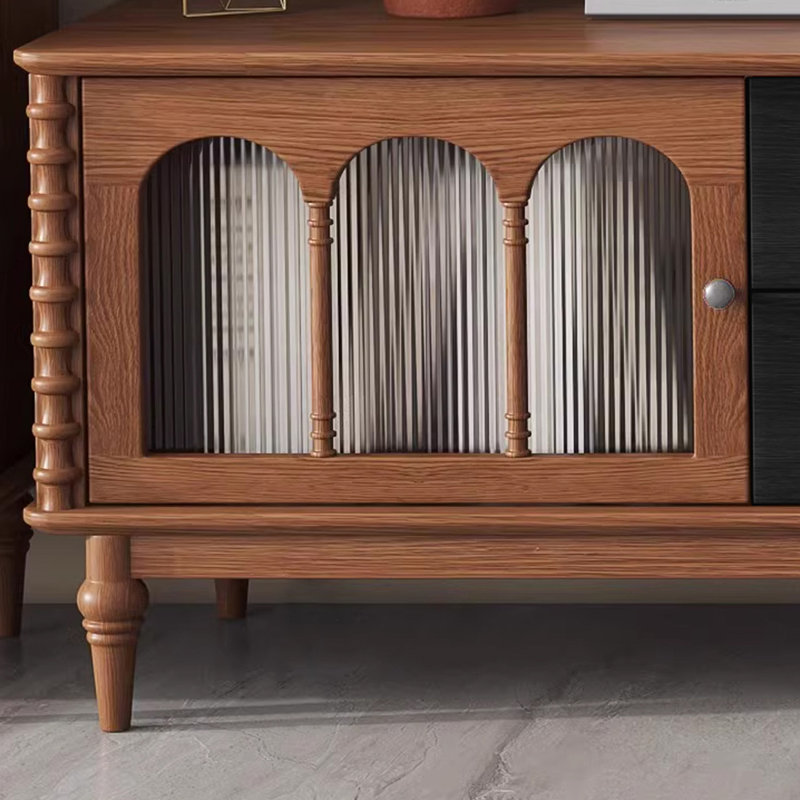 Meuble télé en chêne américain, H 19,68 po x L 78,74 po x l 15,75 po