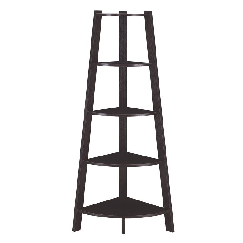 Bibliothèque de coin H 62 po x l 20,5 po Haycraft, Espresso