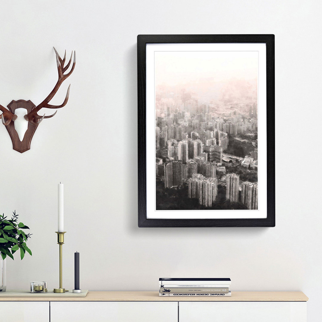 Hong Kong Skyline - Framed Print