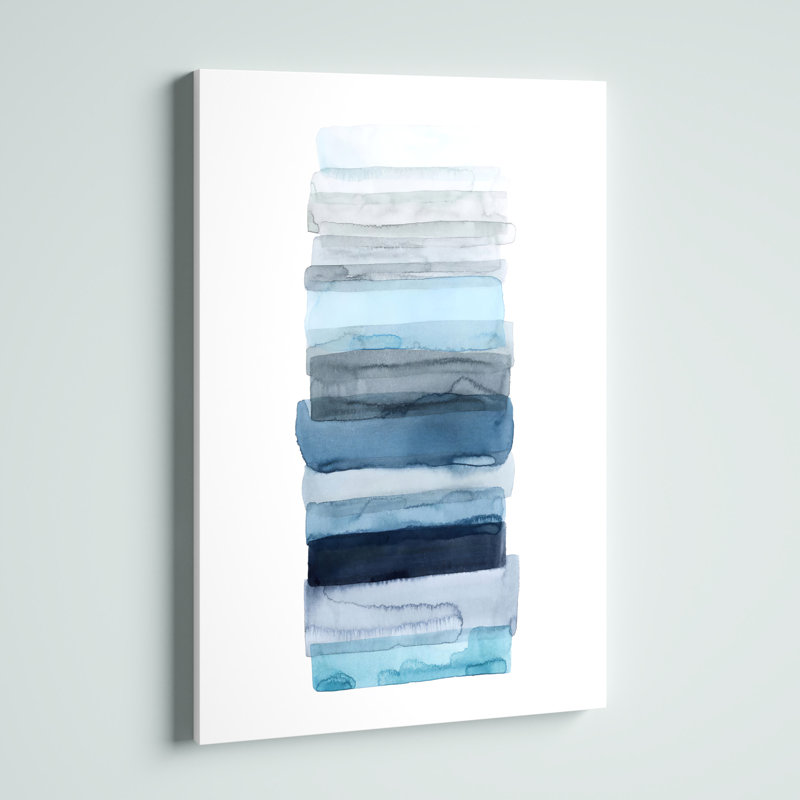 «Tide Drift II» par Grace Popp - peinture sur toile tendue, H 36 po x l 24 po