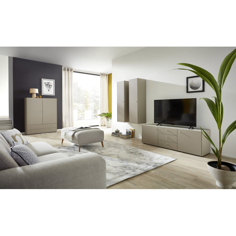 Aadesh Display Cabinet, Grey