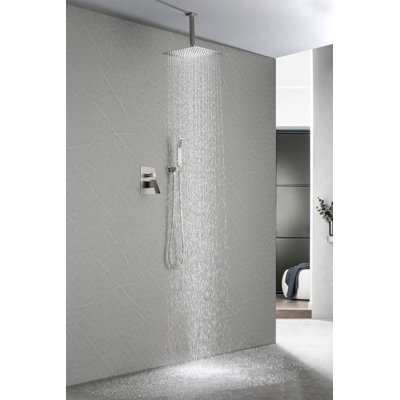 Rain Shower Head High Pressure Rainfall Showerhead Water Saving