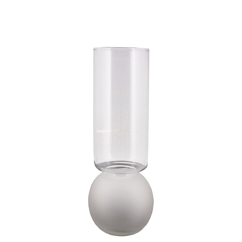 Glass Table Vase, 11.25" H x 4" W x 4" D