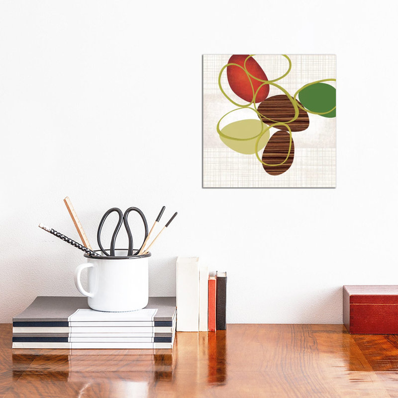 Pebbles 'N' Loops II by Tandi Venter - Gallery-Wrapped Canvas Giclée on Canvas, Canvas, 30.48 cm H x 30.48 cm W