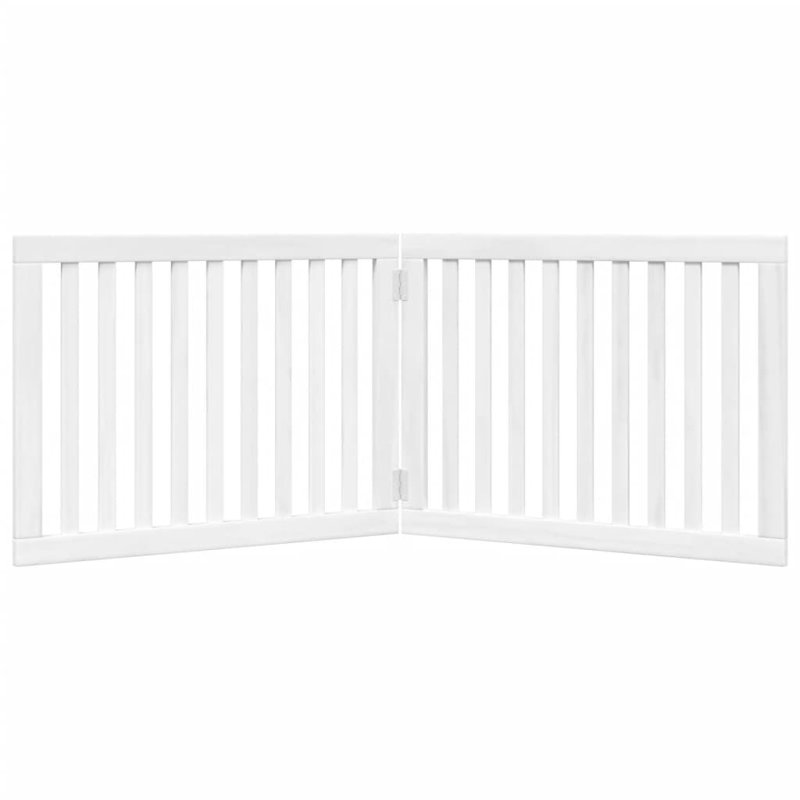 Nickson Solid Wood Dog House Door, 60cm H x 160cm W x 2cm D, White