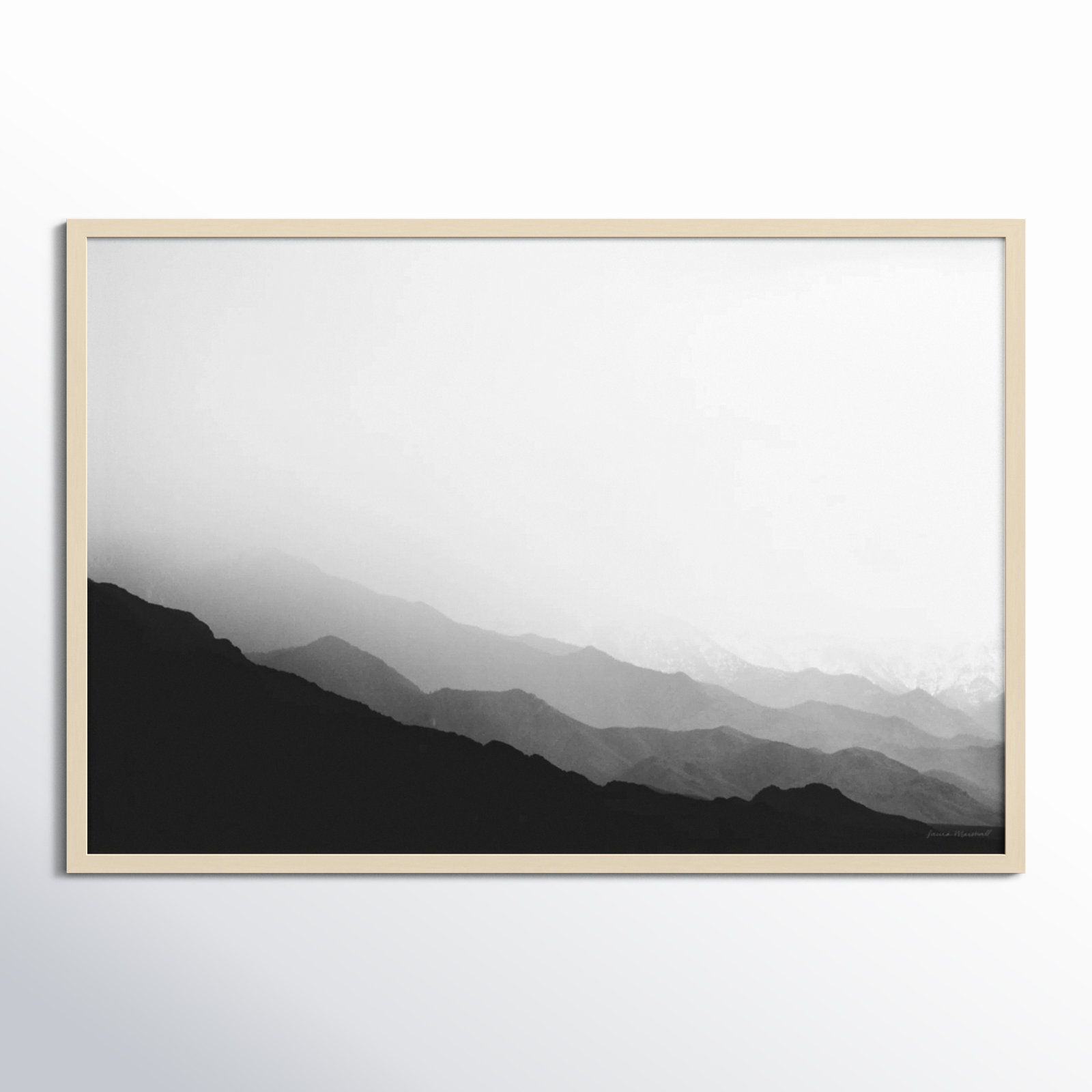 Virgin Mountains by Laura Marshall, Brown, 33" W x 23" H