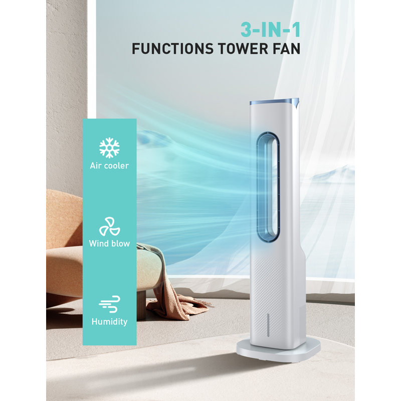 Refroidisseur par évaporation portatif WOoohoo avec télécommande incluse