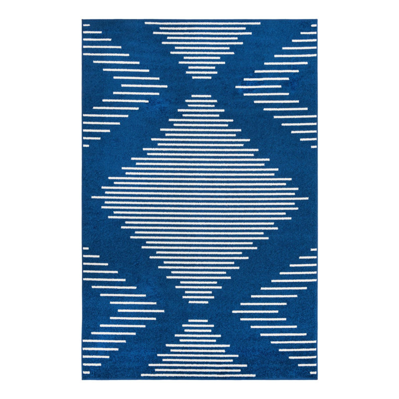 Geometric Indoor Rug, Rectangle 6'1" x 9'