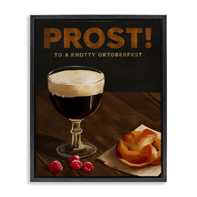 Art mural sur toile Prost Beer & Pretzel Floater par The Whiskey Ginger