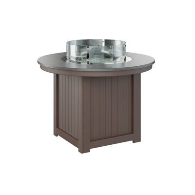 Berlin Gardens Donoma 44″ Round Dining Fire Pit Table