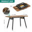 Rectangular Outdoor Camping Table - 80 cm W 40 cm D