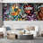 Vibrant Graffi Street Paint Peel & Stick Abstract Border-93867527