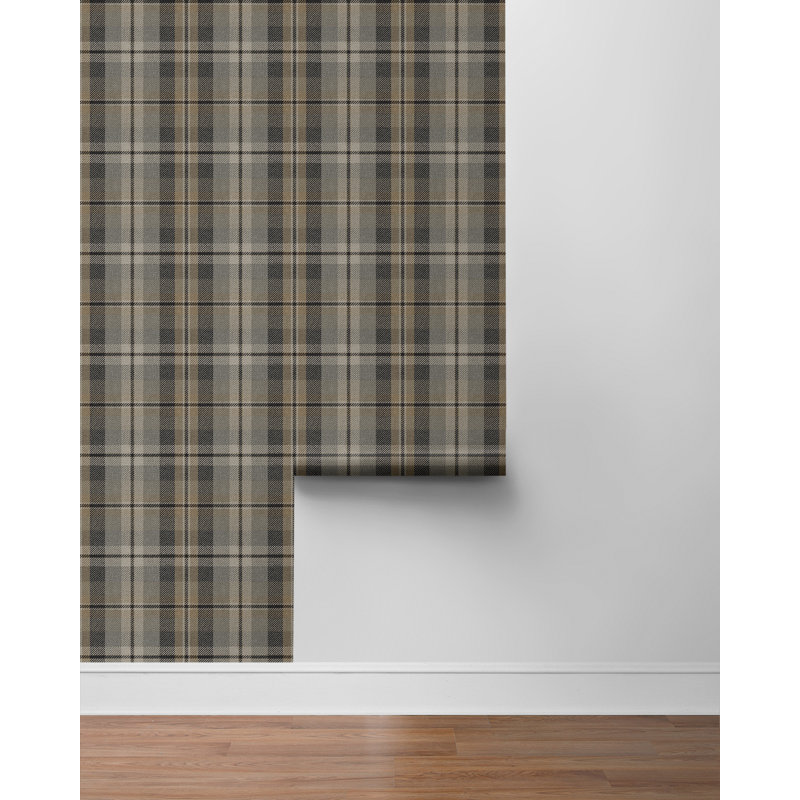 Papier peint auto-adhésif Harry & Grace Pavestone Thornbury, Gris / Brun