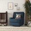 Fauteuil oscillant, inclinable et pivotant rembourré Abingdon-1174302632