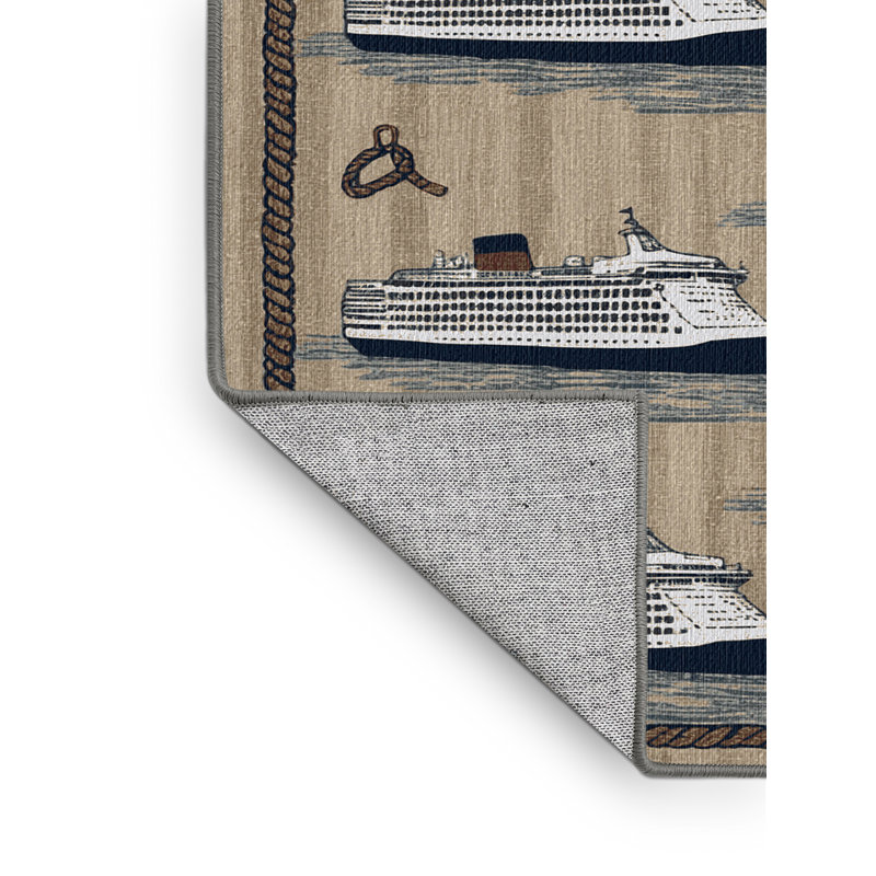  Tapis nautique lavable, Rond 4 pi
