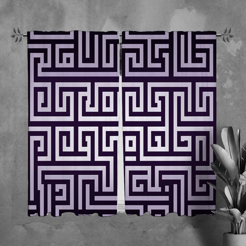 Paire de rideaux obscurcissant en polyester Oleksey, L 40 po x L 61 po