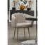 Aili 52cm H Polyester Blend Upholstered Armchair in Gold