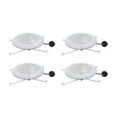 Spitzer 5-in or 6-in 60-Watt Equivalent White Round Dimmable Recessed Downlight (4-Pack)
