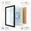 Compass Heart Minimalist - Framed Print-2127460061-2127460060