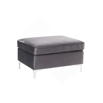 Ottoman With Metal Leg
