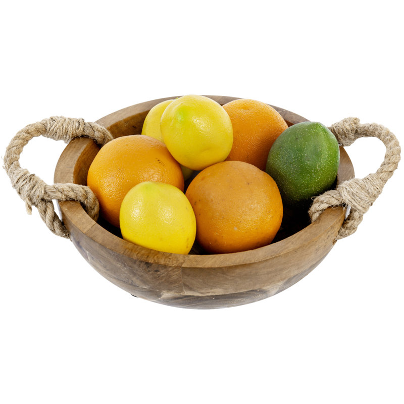 Mercer41 Gulustan Handmade Acacia Wood Fruit Bowl