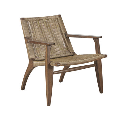 Accent Chair, Wood Frame And Legs, Fully Assembled, No Cushions, Recessed Arm Detail, Natural Appearance Seat Back, Put Together, Arms, Natural Legs