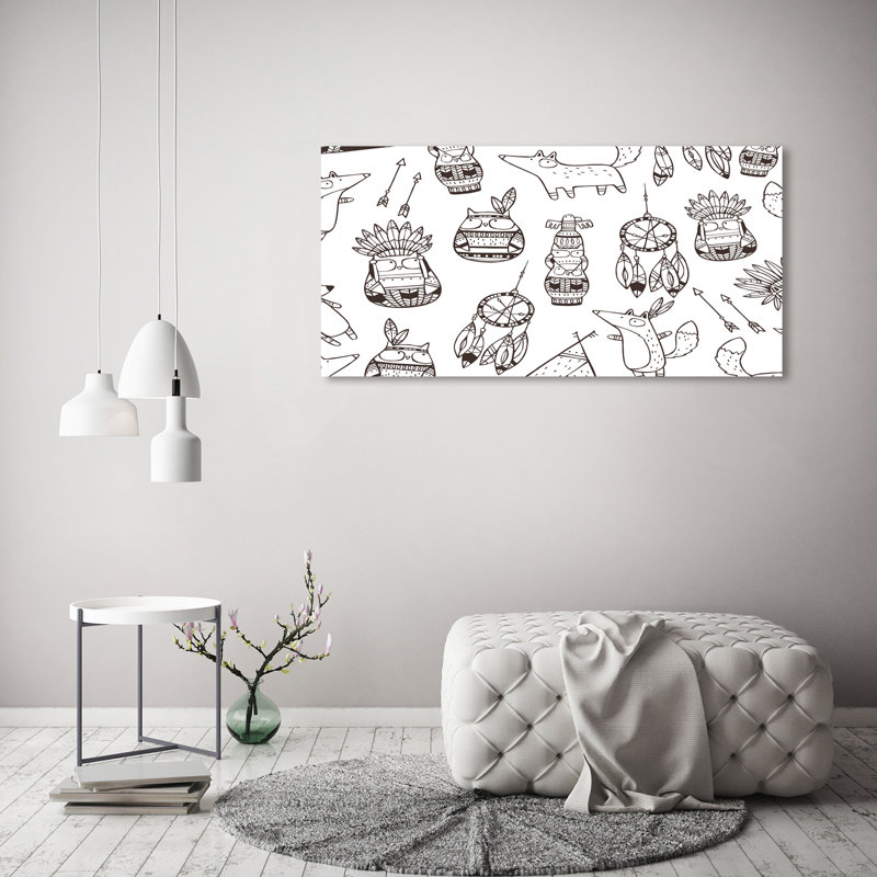 Indian Owls - No Frame Print on Canvas