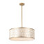 22" 5-Light Capiz Shell Drum Chandelier-505126593