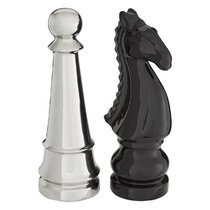 Luxury Chess Set - Modern Geometric Ultra Clear Resin Chess Set