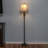 Sophia 63 in. Traditional LED Energy Efficient Floor Lamp with Beige Fabric Shade