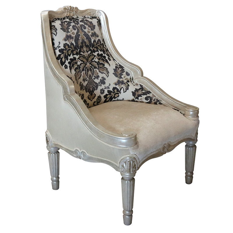 Fauteuil d'appoint à dossier défilé Louis Louis