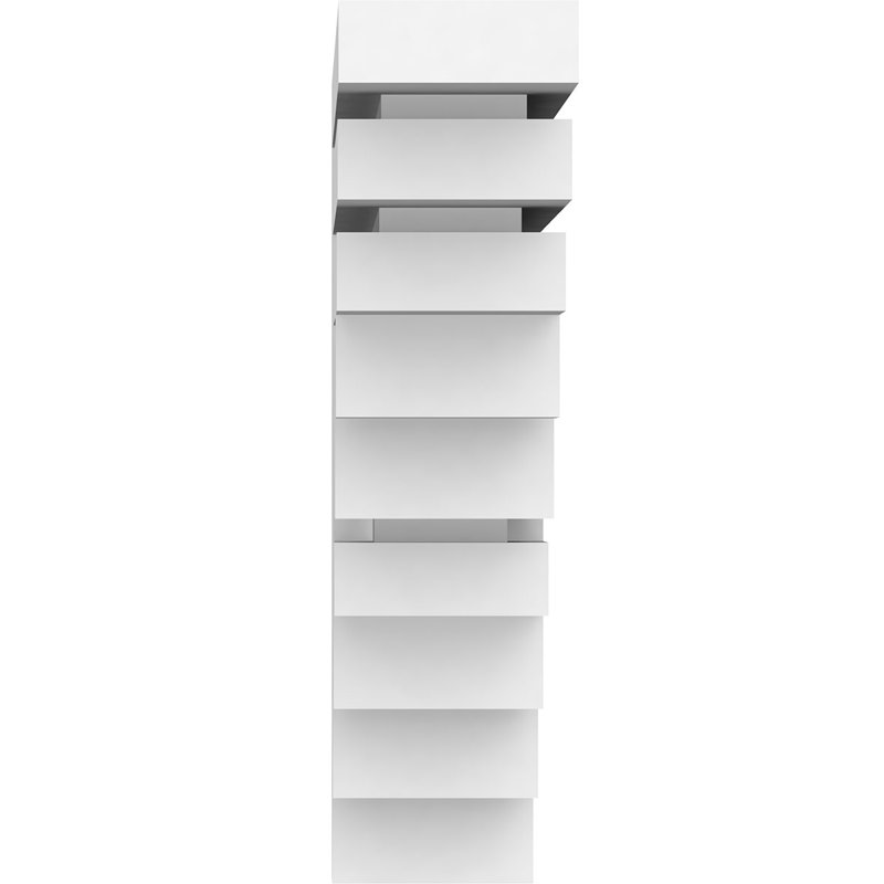 Support standard en PVC de qualité architecturale Landon, H 8 po x l 2 po x p 8 po