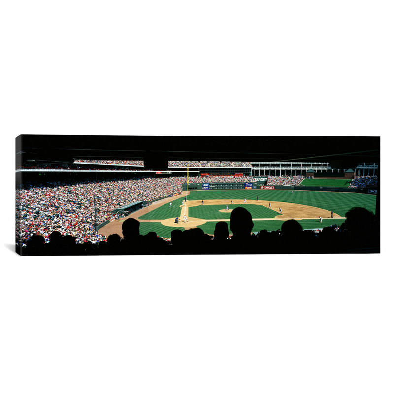 «The Ballpark In Arlington» par Panoramic Images - Reproduction giclée sur toile panoramique, H 16 po x l 48 po x P 1,5 po