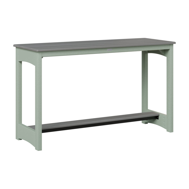 Table de jardin à hauteur de comptoir Berlin Gardens, Bois flottant gris, Écume de mer, écume de mer, 35.5" H x 60" W x 22" D