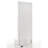 1Pc Glam Tall Lighted Mirror With Drawer Box Beveled Mirror Crystal Knob Glossy White Finish Vanity